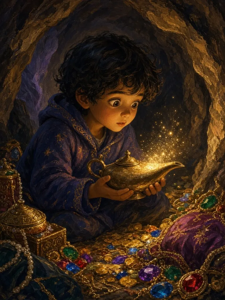 Aladin und die Wunderlampe — Drei Wünsche, ein Dschinni und ein fliegender Teppich