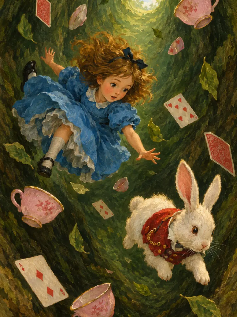 Alice im Wunderland — Durch den Kaninchenbau – und mit jeder Seite wird es wunderlicher