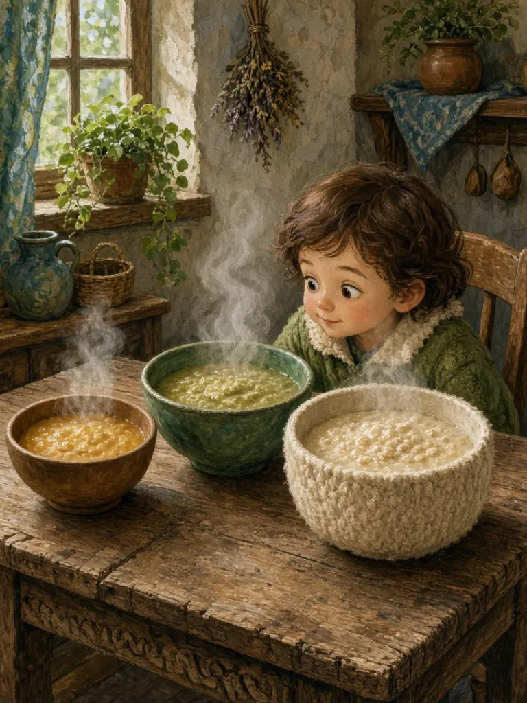 Goldlöckchen und die drei Bären — Zu heiß, zu kalt, genau richtig